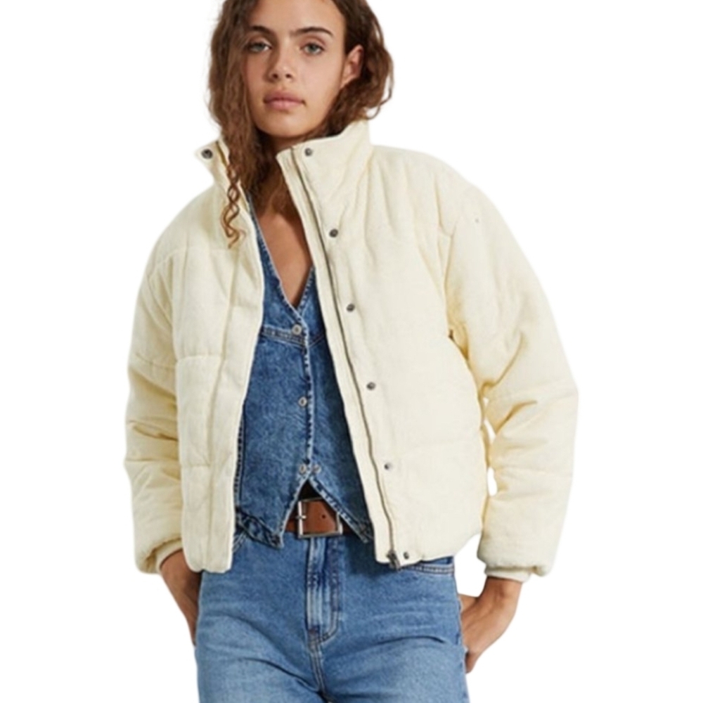 RVCA Eezeh Corduroy Puffer Jacket Size Small - Picture 4 of 16